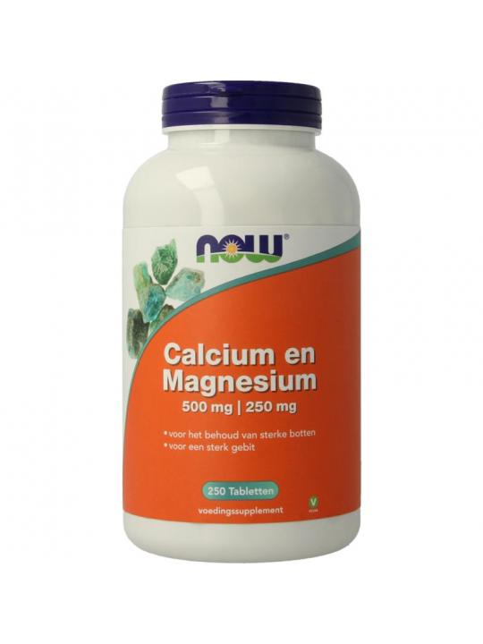 NOW calcium 500mg magnesium 250mg