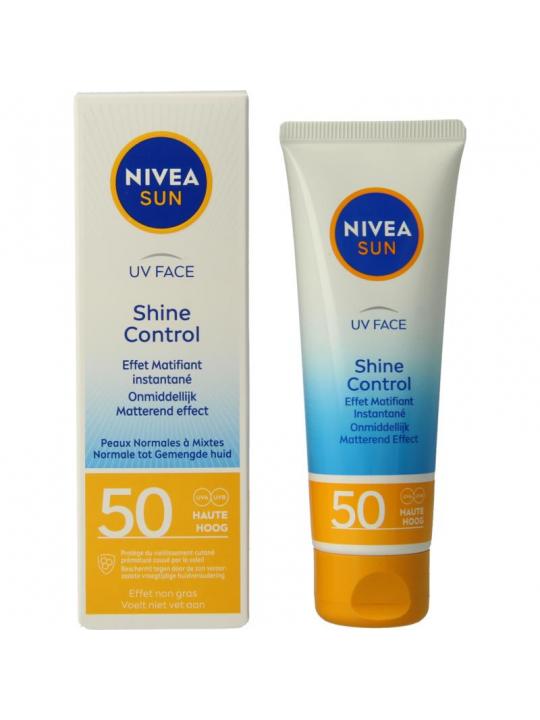 Nivea Sun uv face shine control SPF50