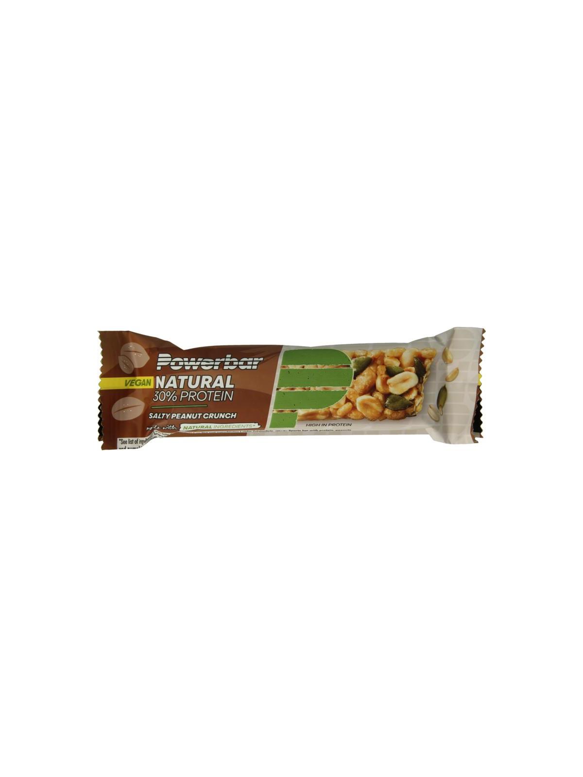 Powerbar nat 30% prot sal peanut crunch