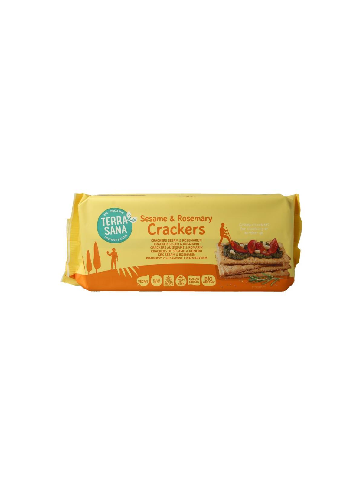 Terrasana Crackers sesam & rozemarijn bio