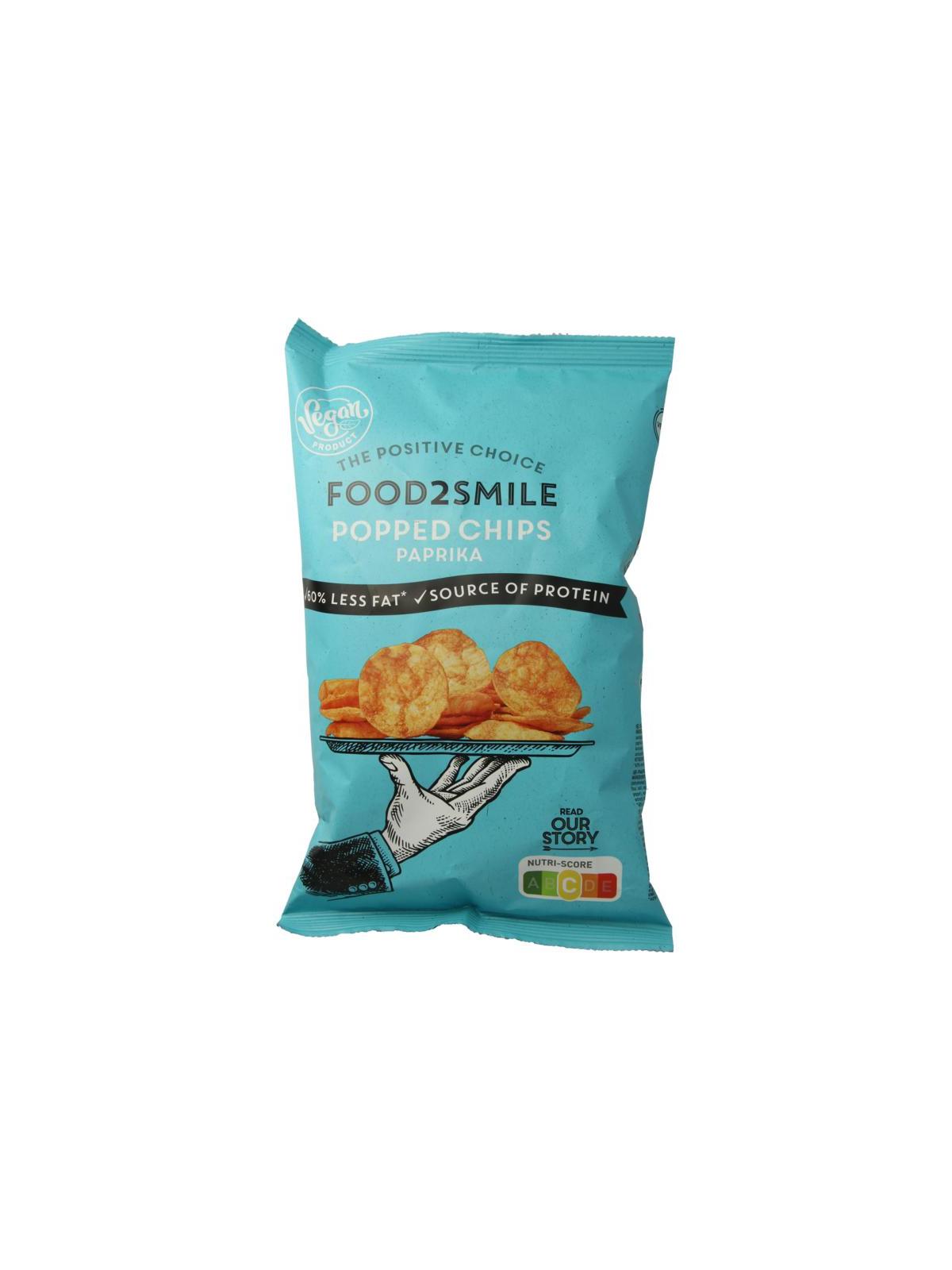 Food2Smile popped chips paprika