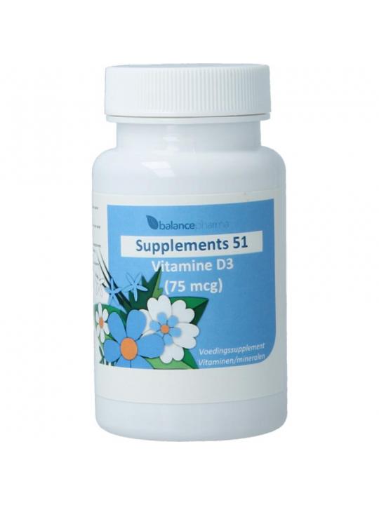 Supplements Vitamine D3 75mcg