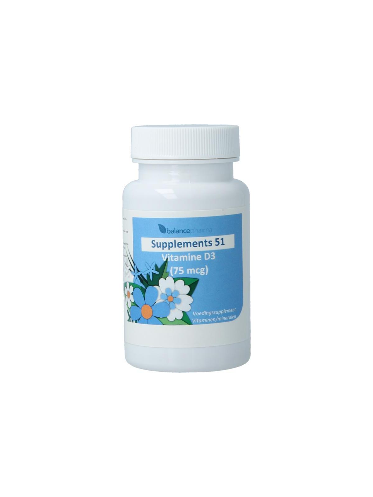 Supplements Vitamine D3 75mcg