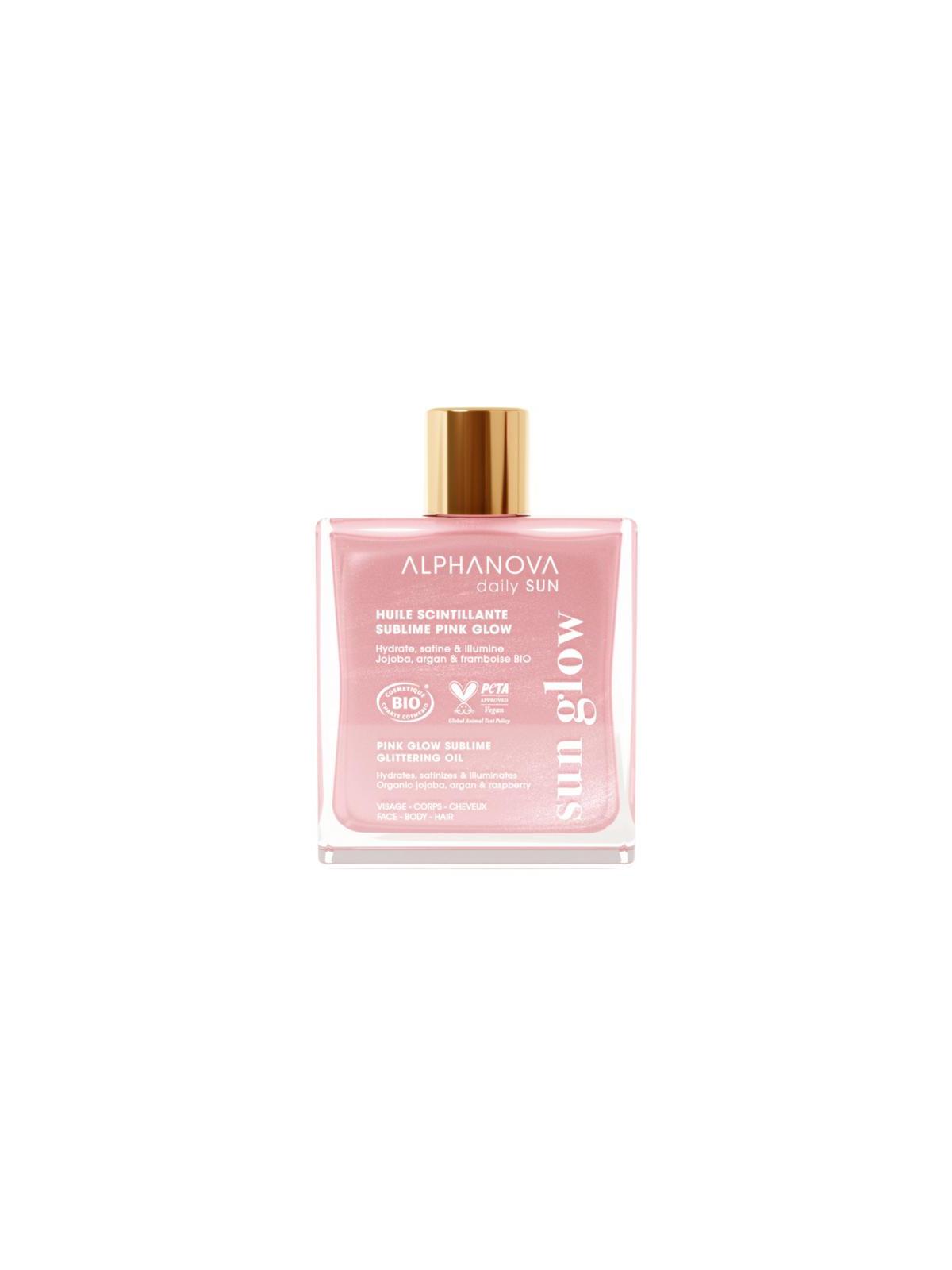Alphanova Sun subl glitt oil pink glow bio