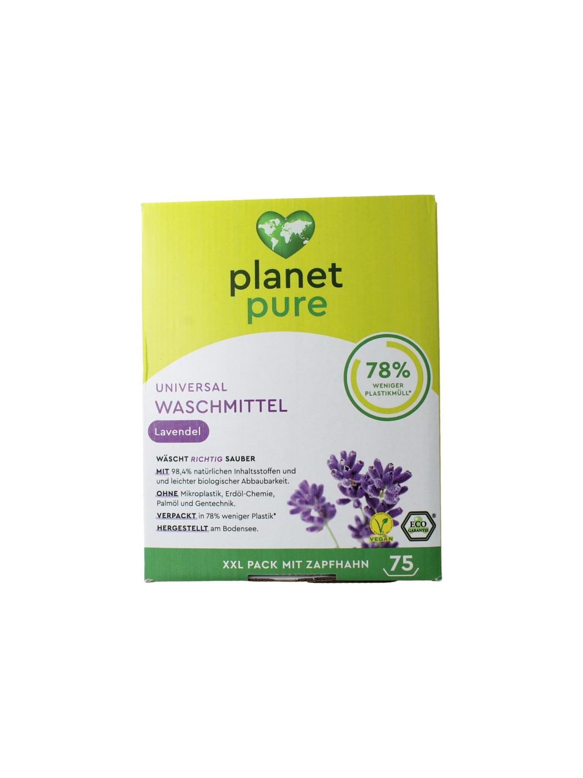 Planet Pure Wasmiddel vloeibaar universeel lavendel