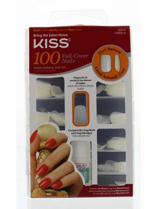 Full cover nails short square