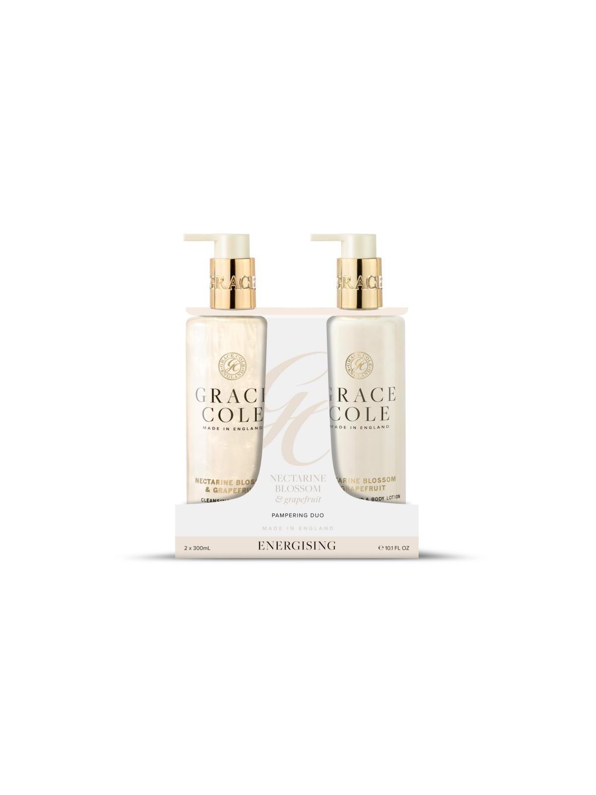 Nectarine blossom & grapefruit hand care duo