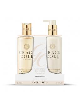 Nectarine blossom & grapefruit body care duo