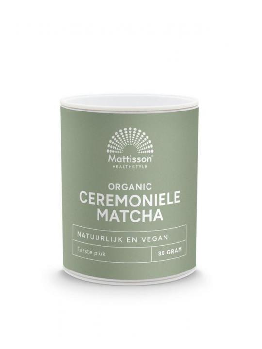 Mattisson organic ceremoni matcha po bio