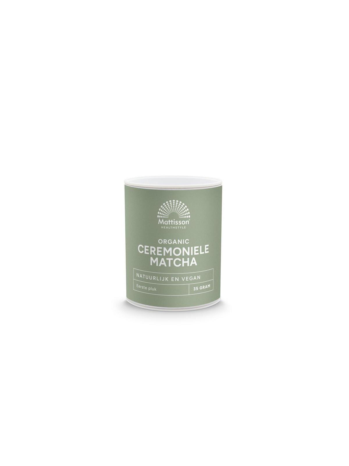 Mattisson organic ceremoni matcha po bio