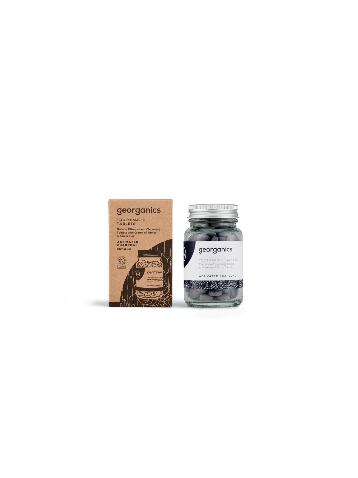 Georganics Toothpaste tablets active charcoal