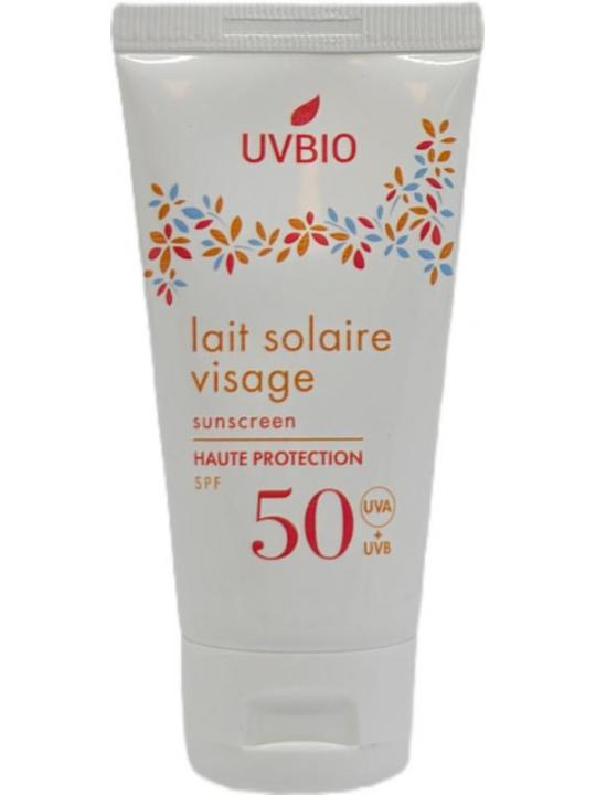 Uvbio Sunscreen face tube SPF50 bio