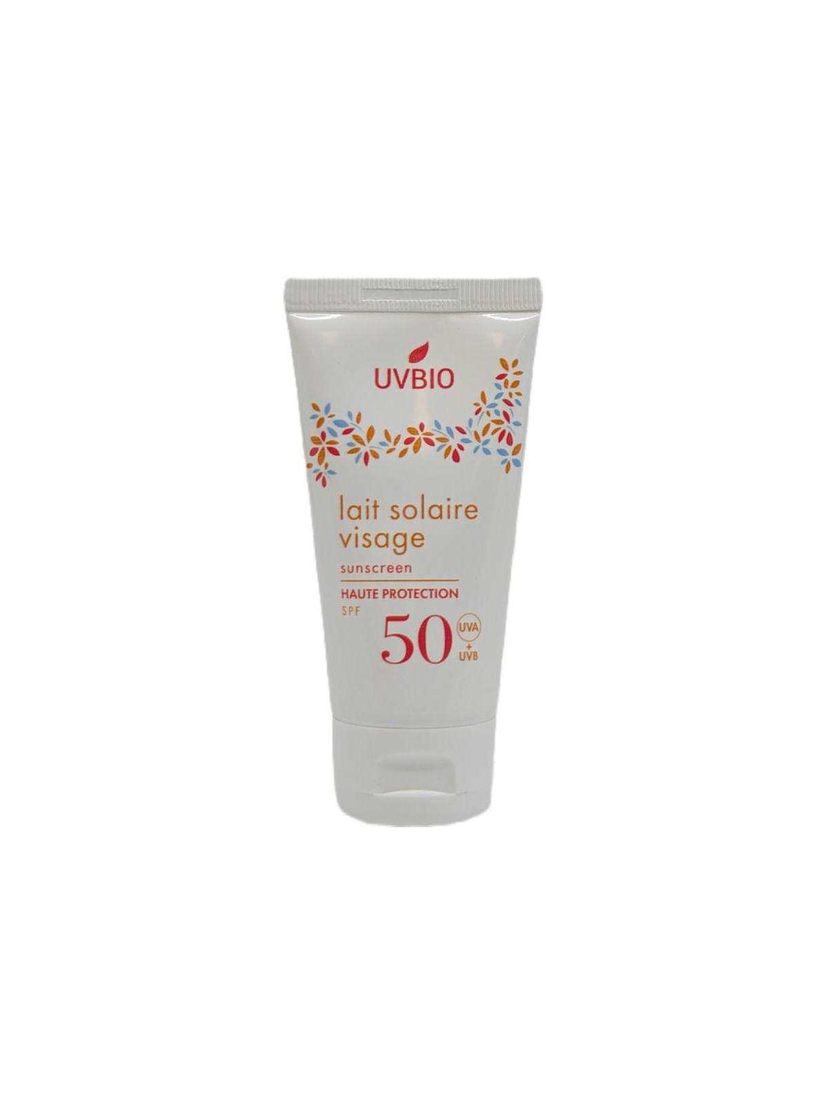 Uvbio Sunscreen face tube SPF50 bio