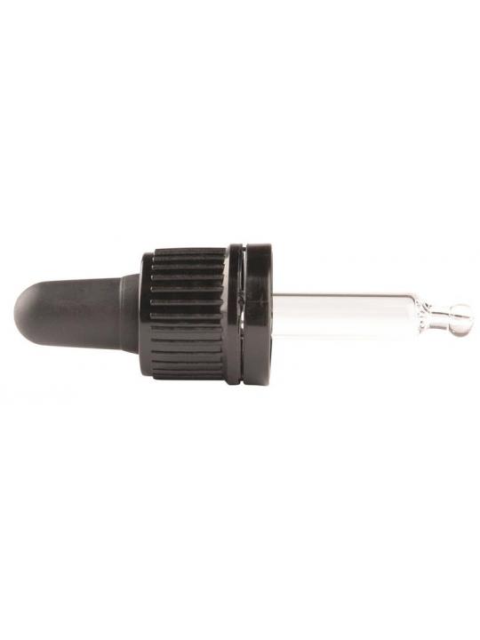Helios Holland pipet glas zwart 5ml
