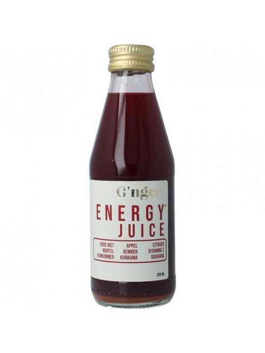 G'nger Energy groentesap 75% groente en guarana
