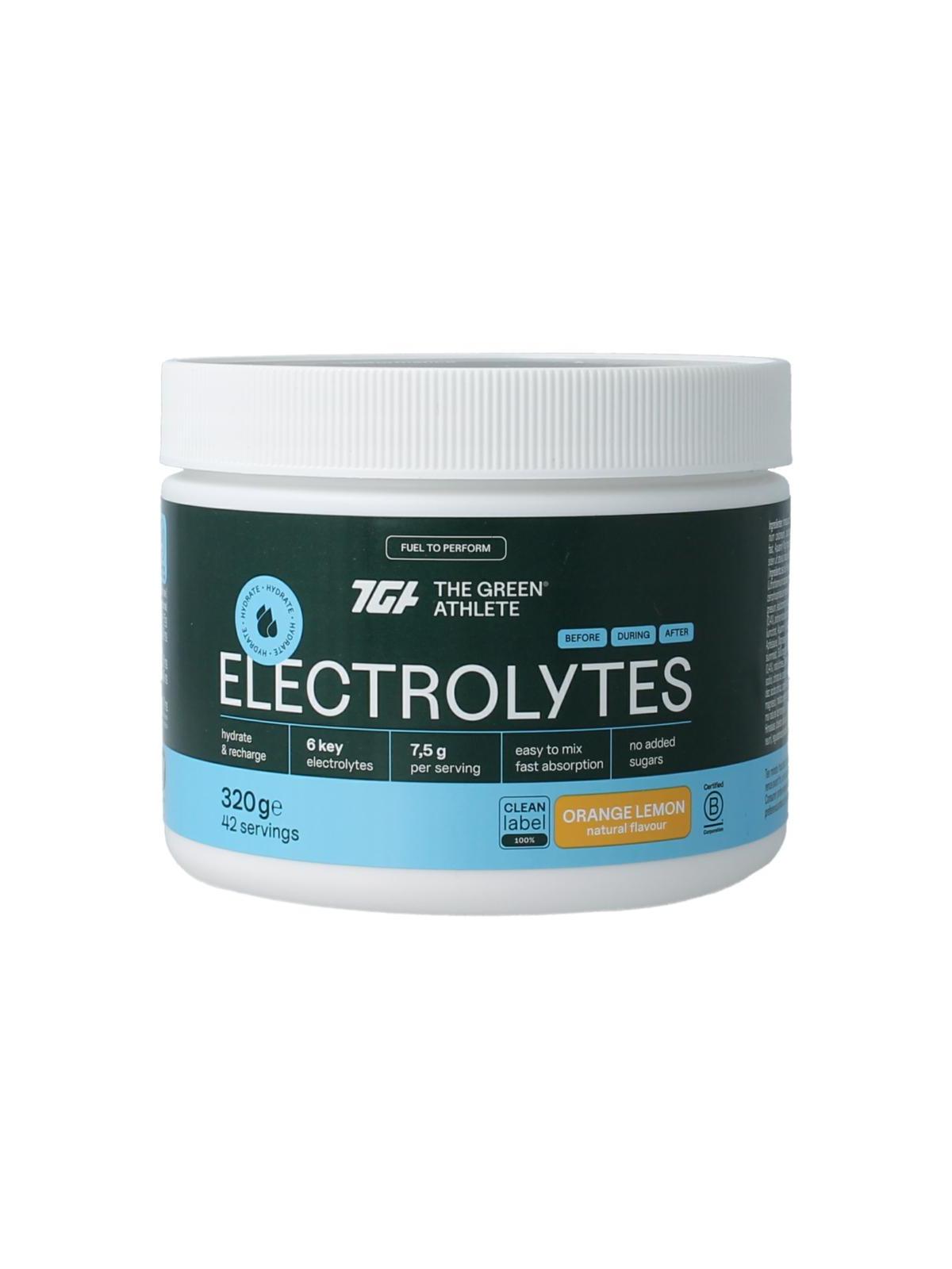 Green Athlete Electrolytes orange lemon