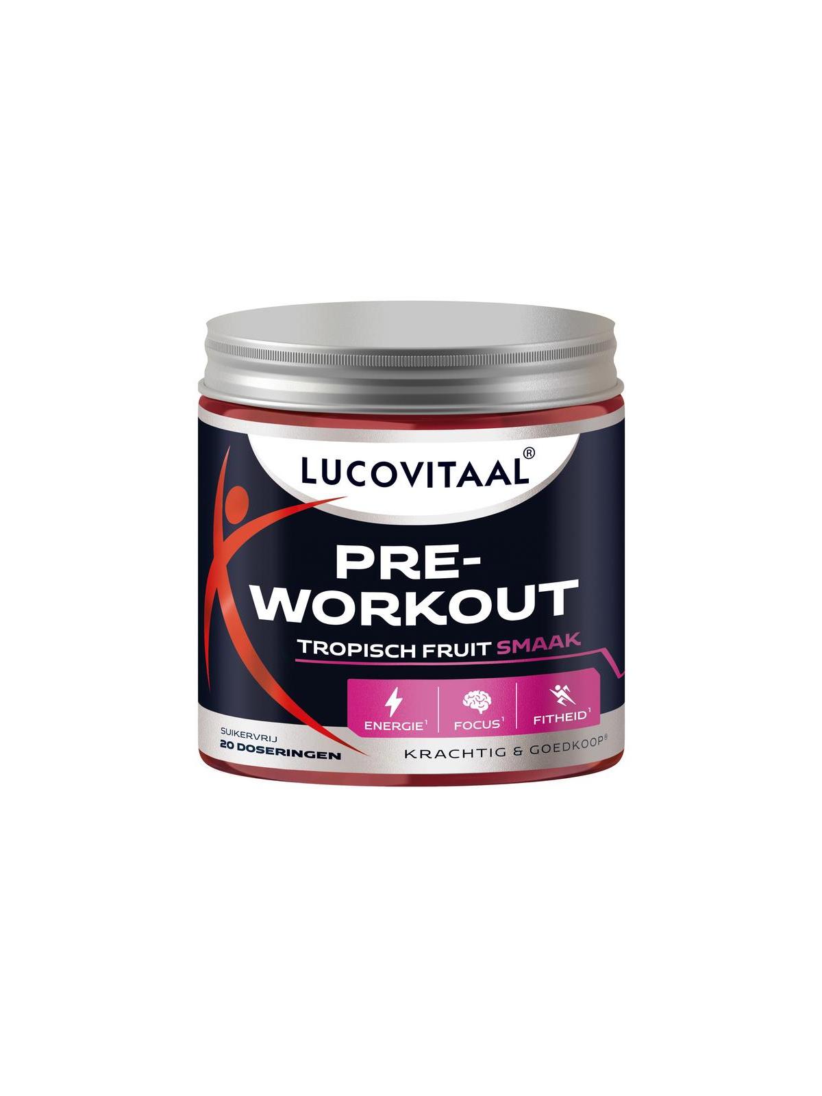 Lucovitaal pre-workout tropische fruit