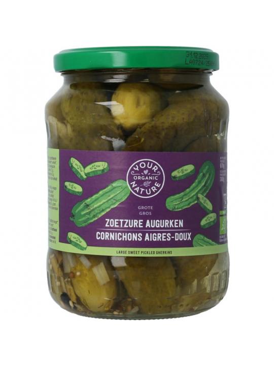 Your Organic Nat Augurken zoetzuur bio