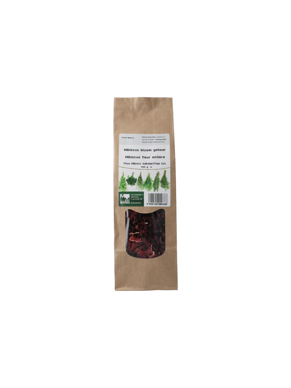 Marma hibiscus bloem geheel