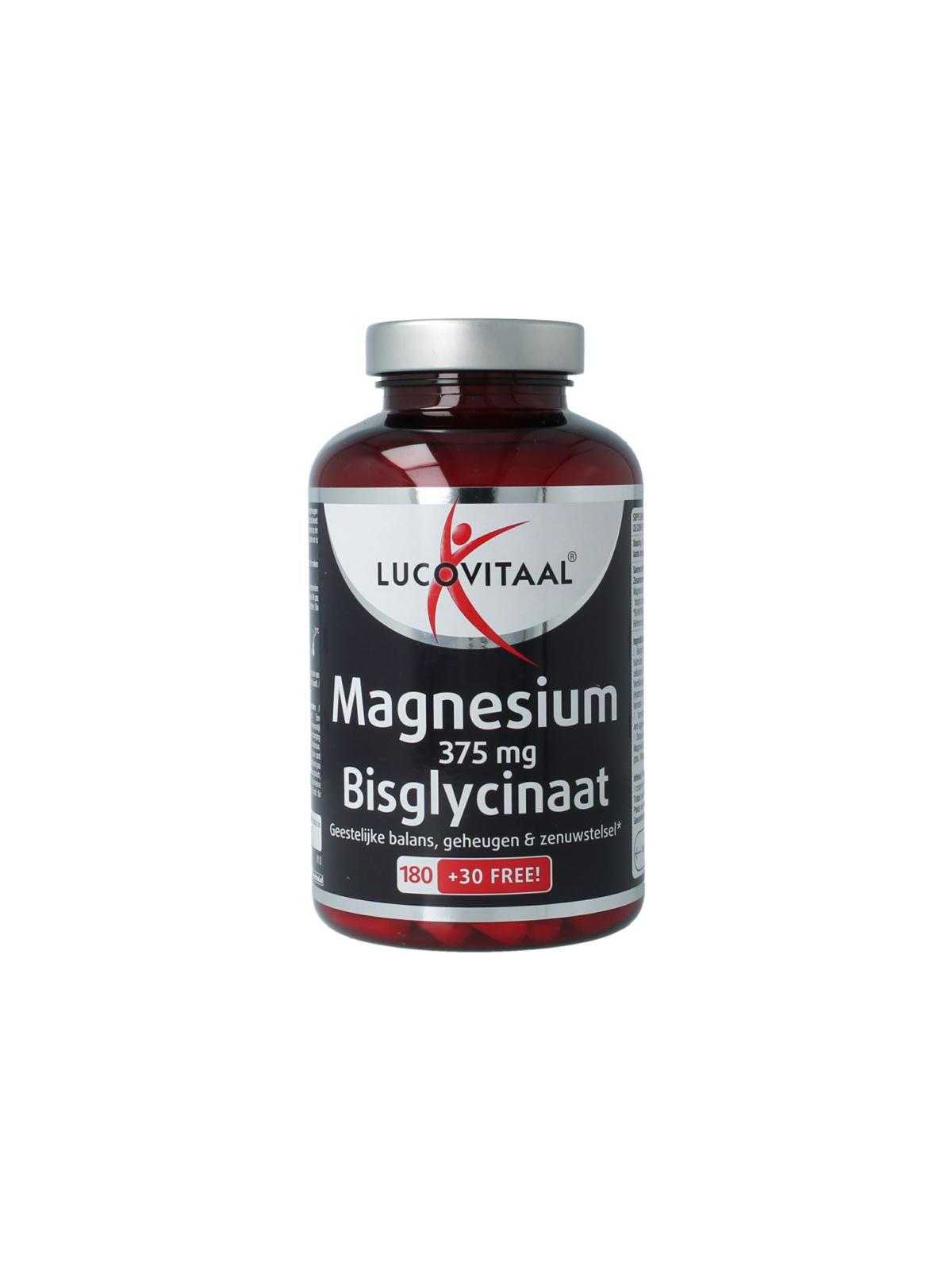 Lucovitaal magnesium 375mg bisglycinaat