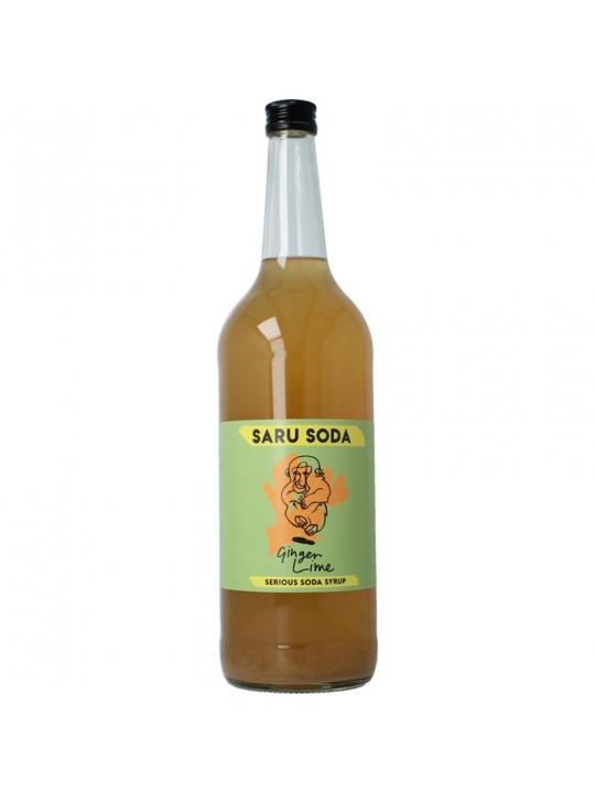 Saru Soda siroop ginger lime bio dem