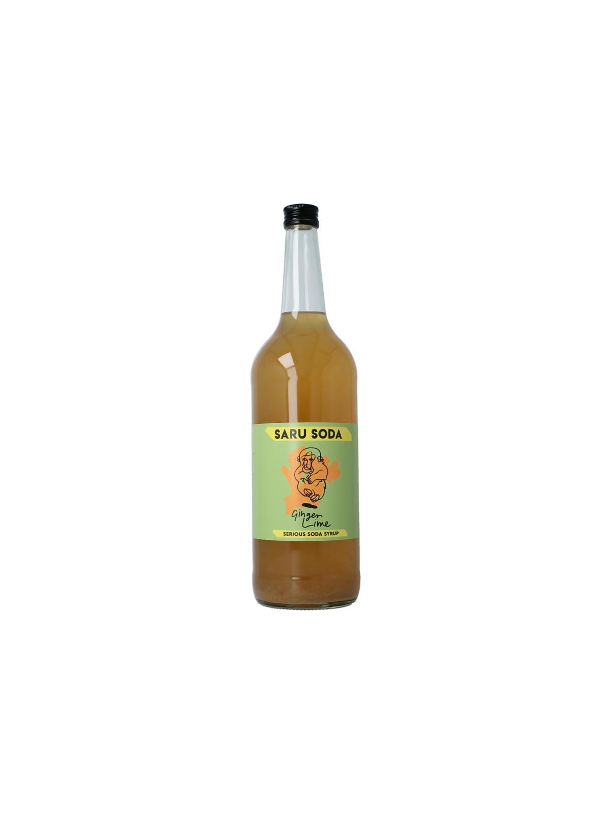 Saru Soda siroop ginger lime bio dem