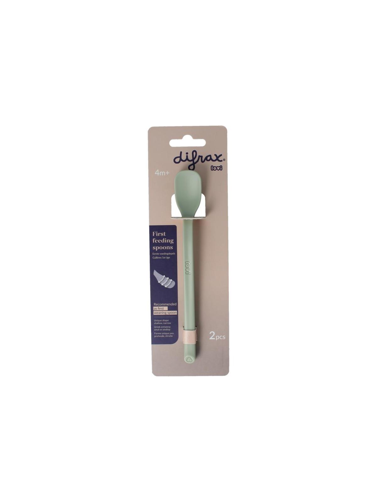 Difrax Lovi eerste voedingslepel pistachio
