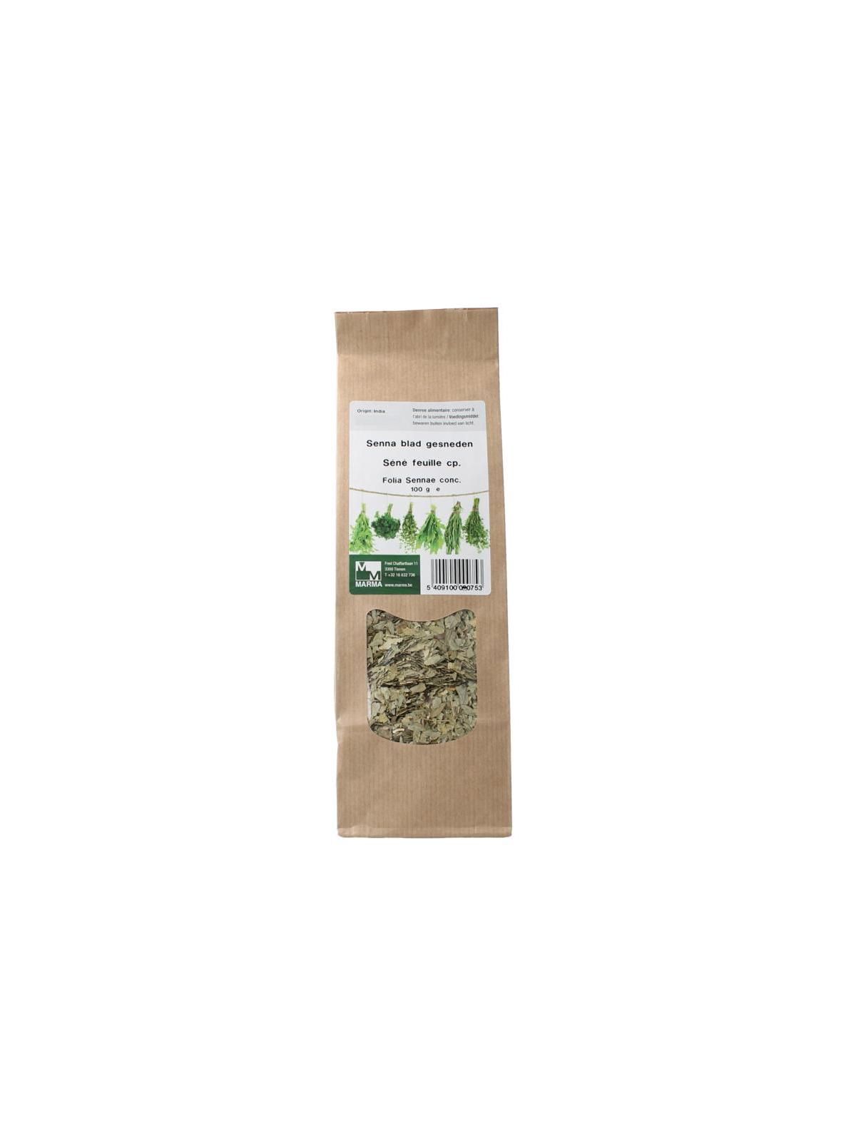 Marma Senna blad geseneden