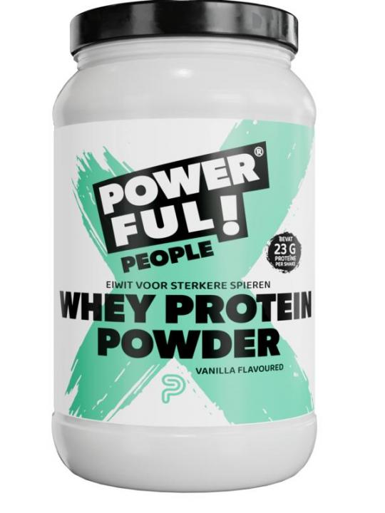 Powerful People Whey protein powder vanilla