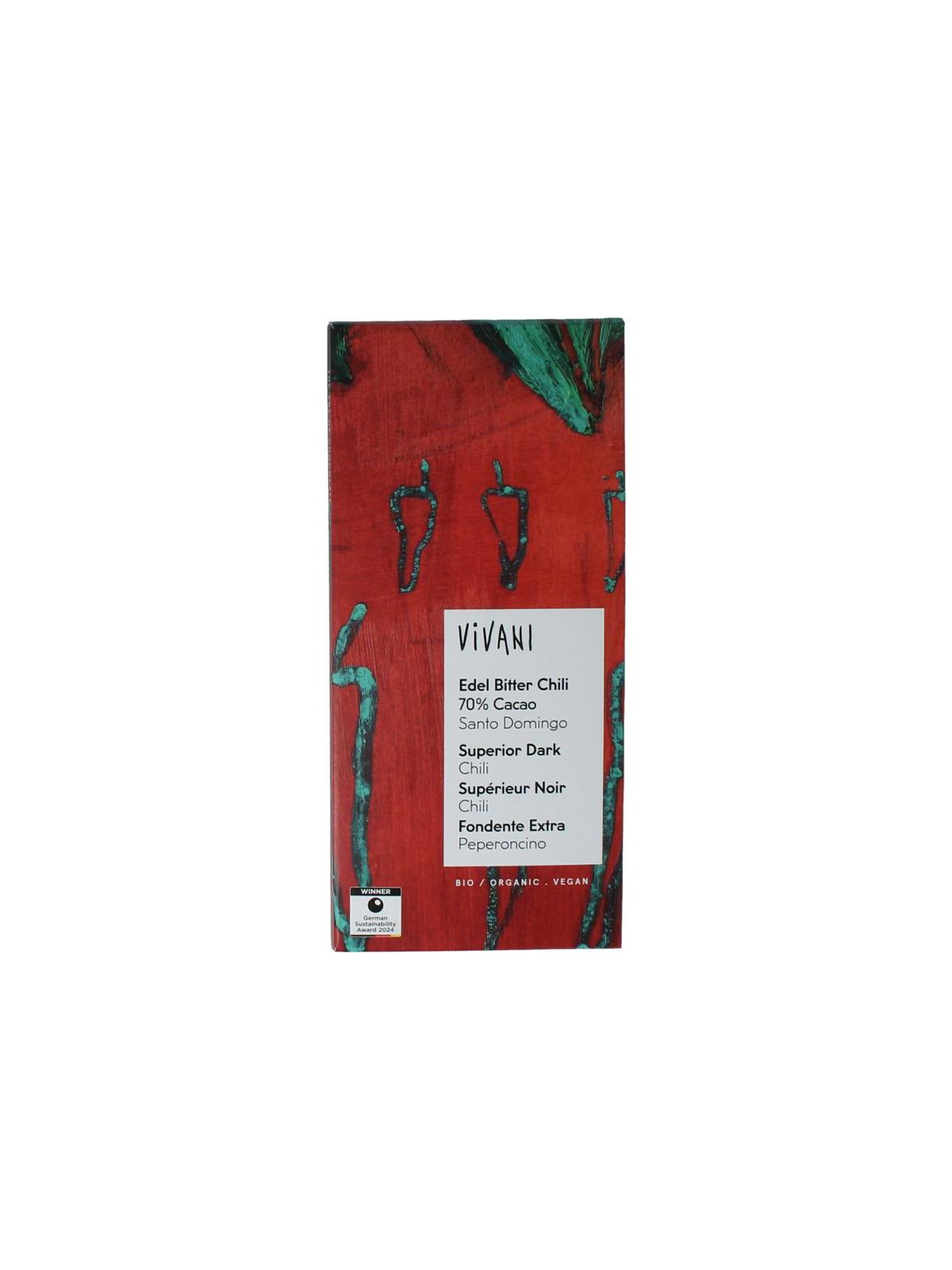 Vivani Vivani super dark chil 70% bio