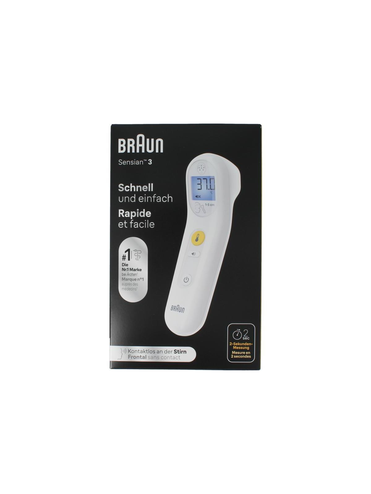 Braun Voorhoofdthermometer Sensian 3 BNT050