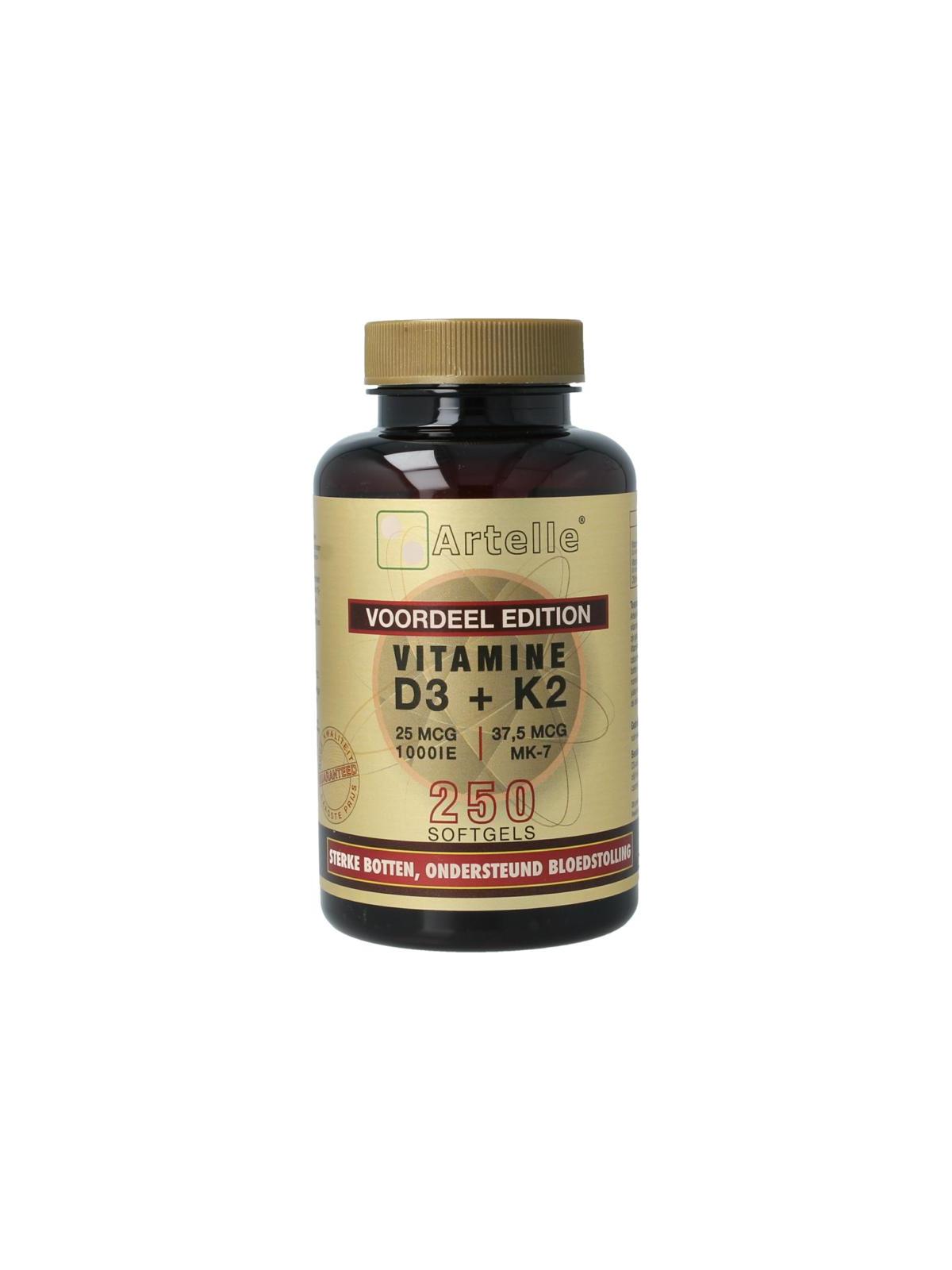 Artelle Artelle vit d3 25mcg + k2