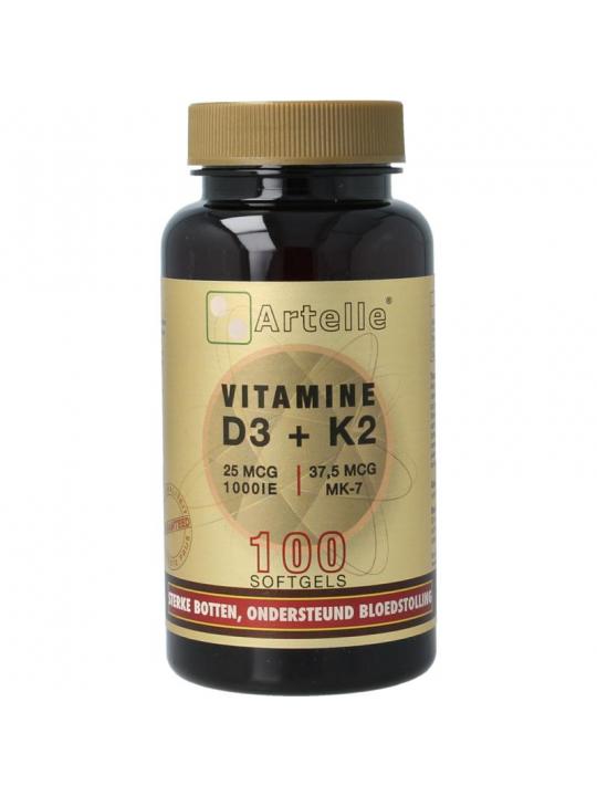 Artelle Artelle vit d3 25mcg + k2