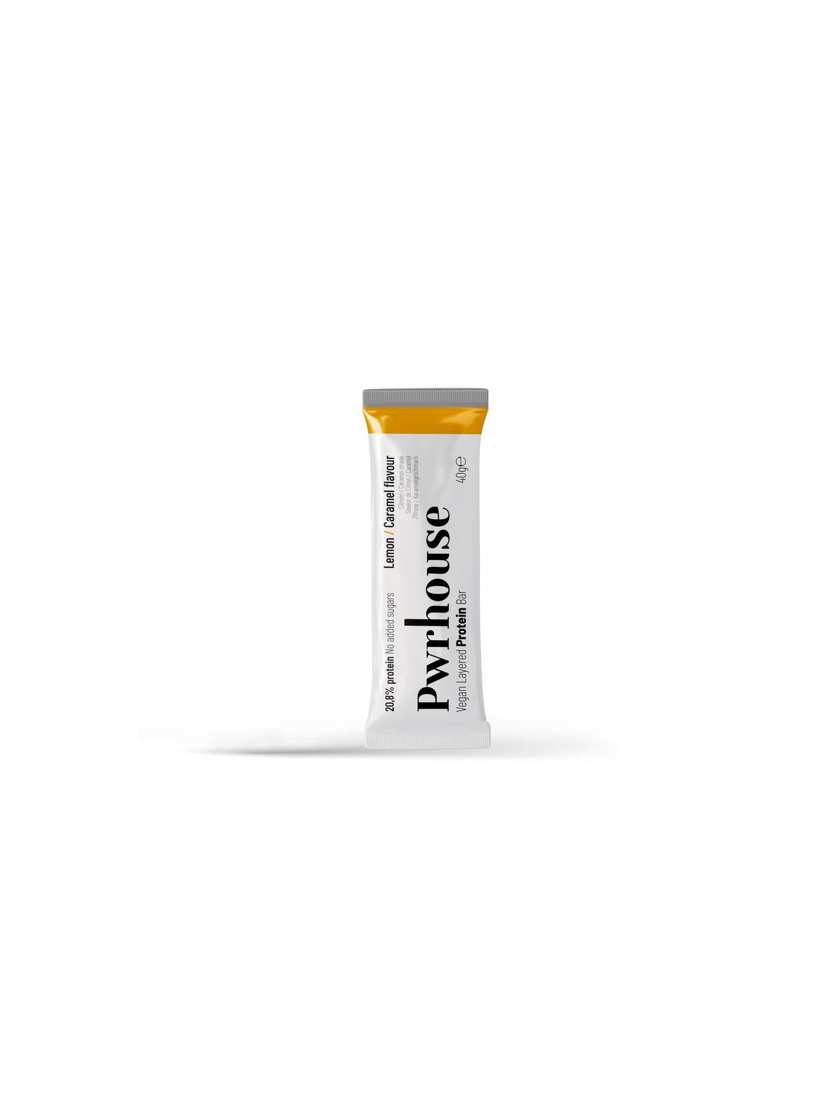 Pwrhouse Vegan proteine reep milky - lemon caramel