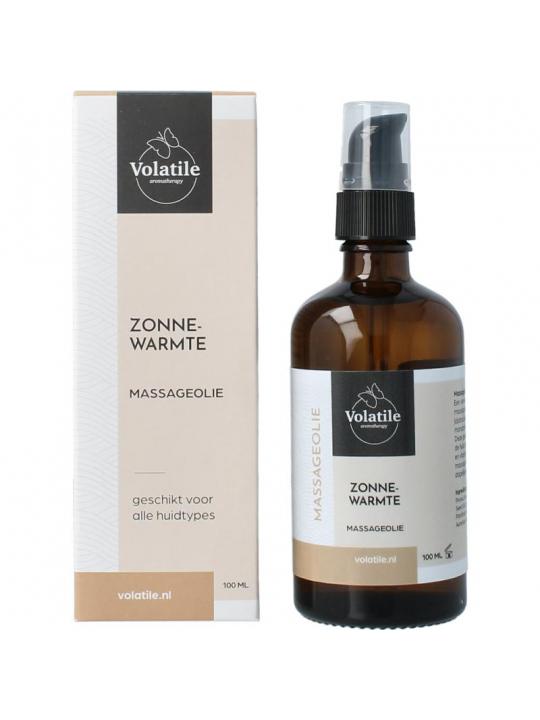 Volatile massageolie zonnewarmte