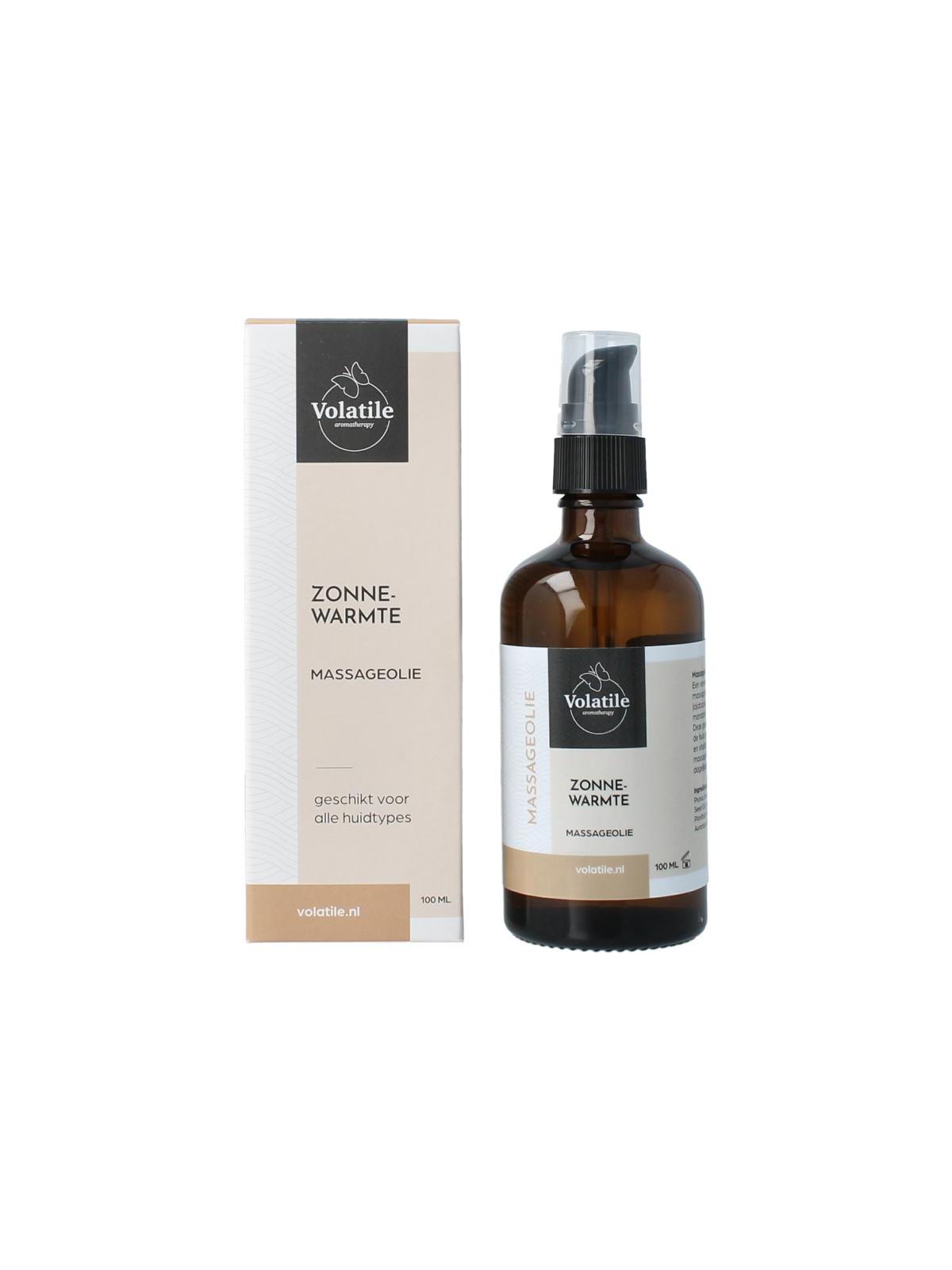 Volatile massageolie zonnewarmte