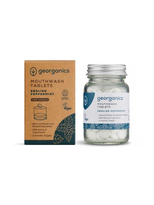 Georganics mouthwash tablets engl pepperm
