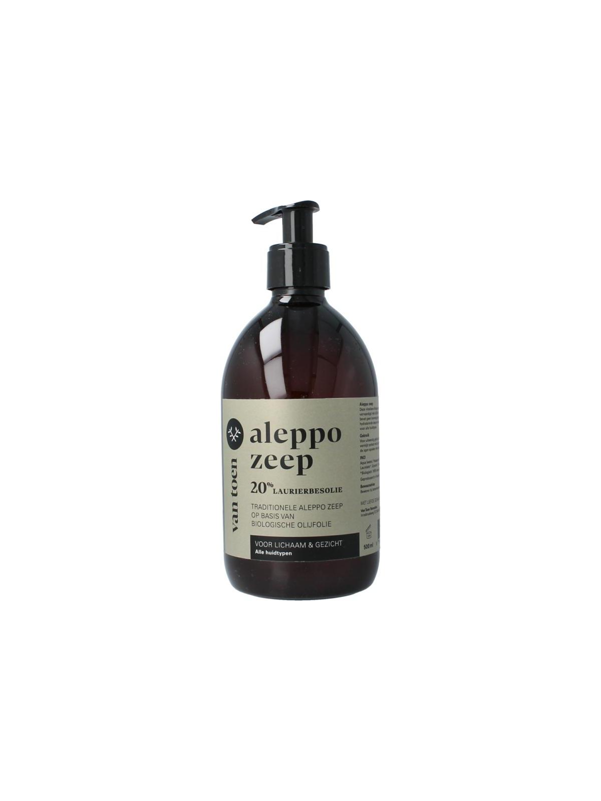 Van Toen aleppo zeep 20% vloeib bio