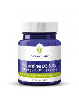 Vitakruid Vitamine D2 & K2 in MCT olie