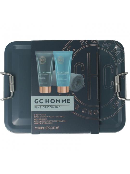The Luxury Bath Groom & go body/hair and bear wash washand blik