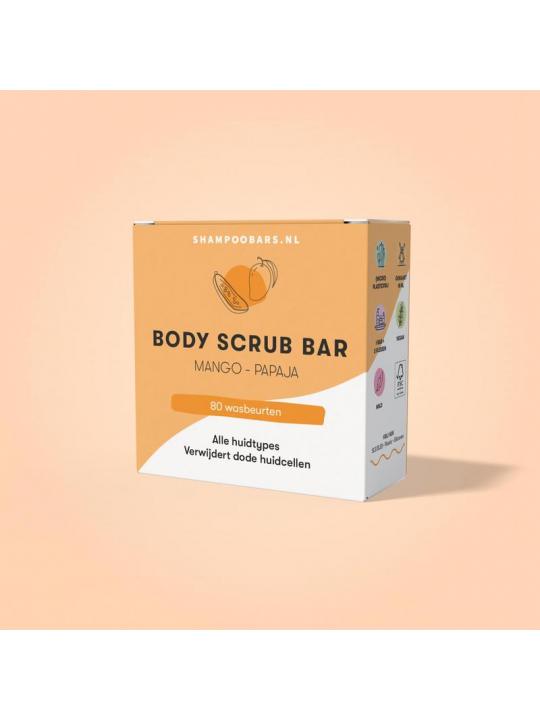 Shampoobars Body scrub bar mango & papaja