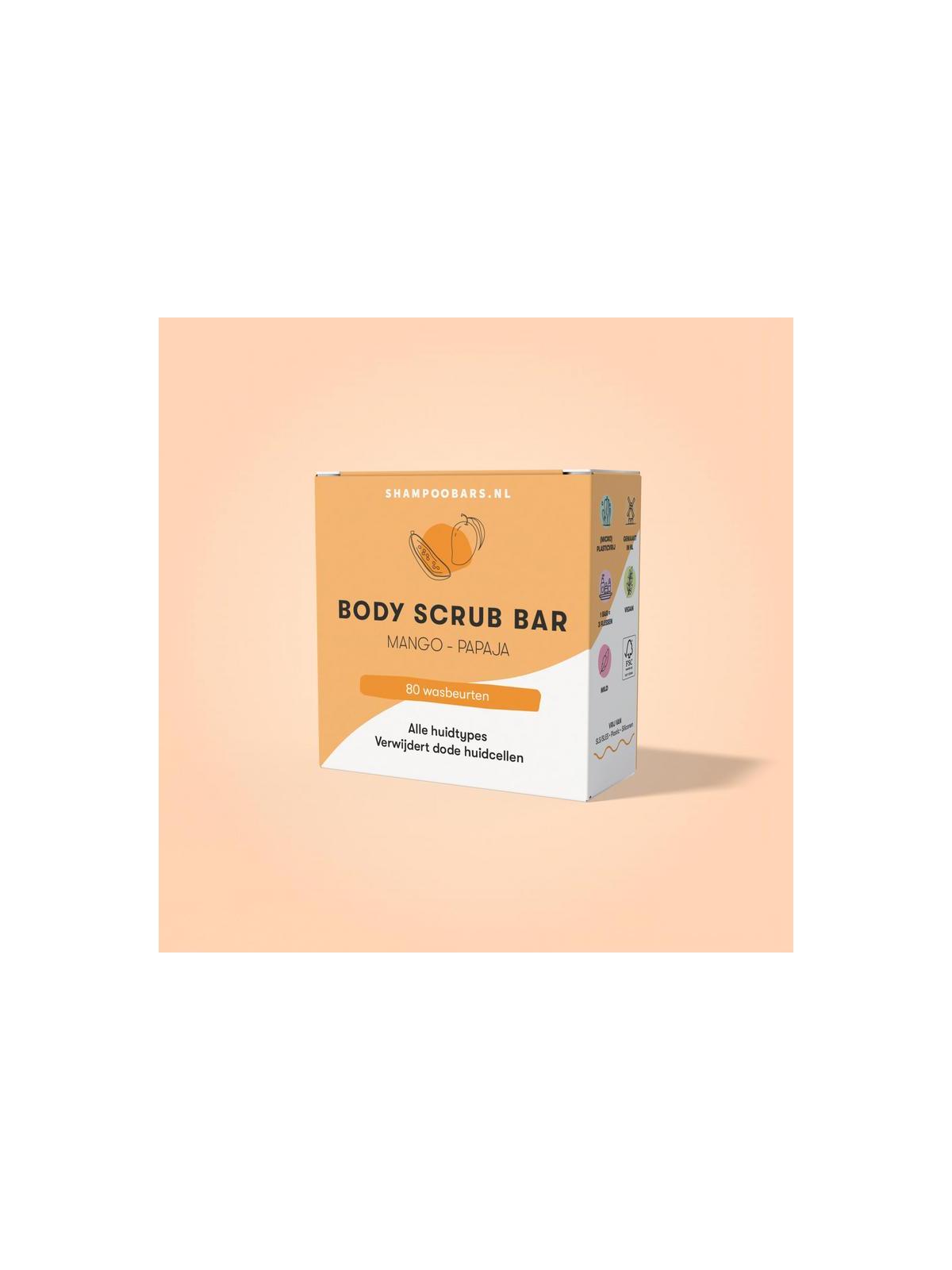 Shampoobars Body scrub bar mango & papaja