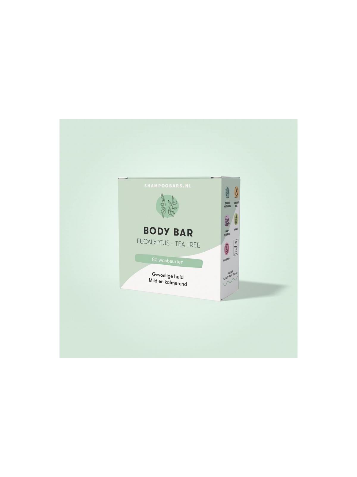 Shampoobars Body scrub bar eucalyptus & tea tree