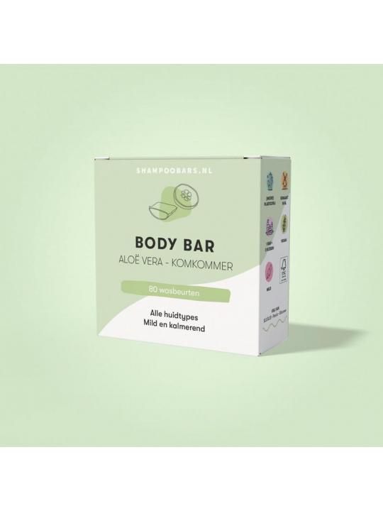 Shampoobars Body scrub bar aloe vera & komkommer