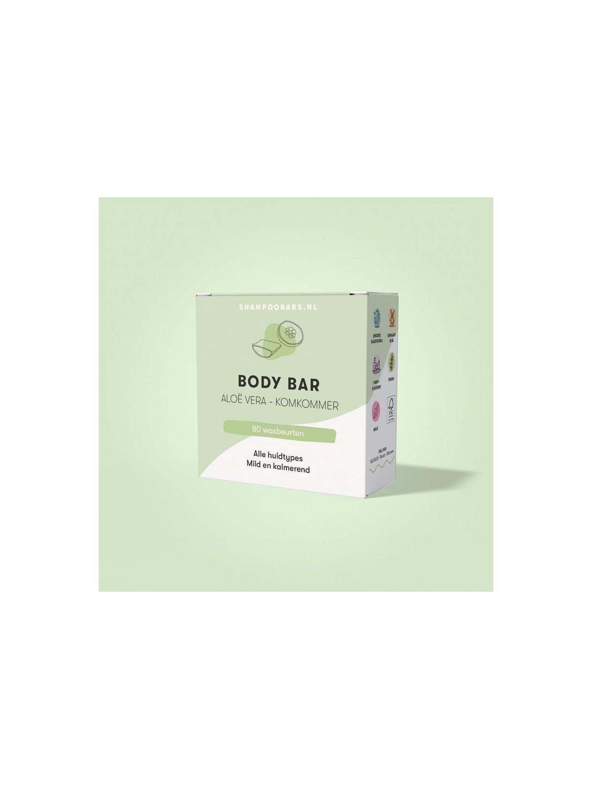 Shampoobars Body scrub bar aloe vera & komkommer
