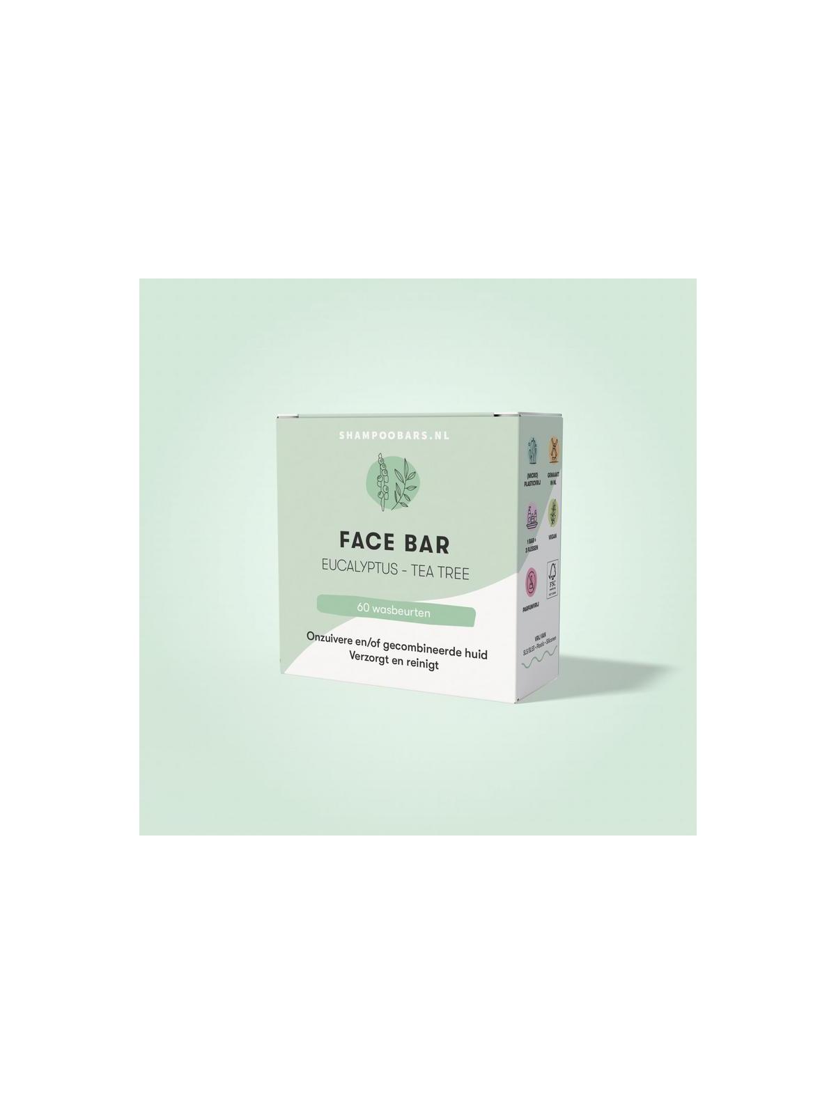 Shampoobars Face bar eucalyptus & tea tree