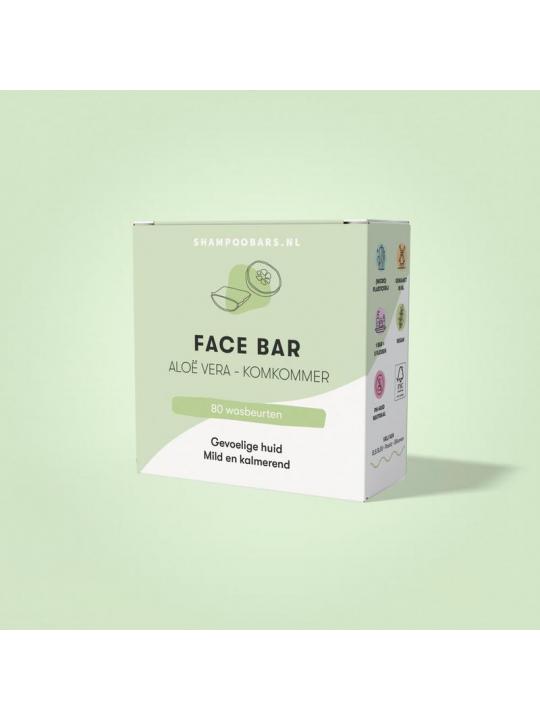 Shampoobars Face bar aloe vera & komkommer