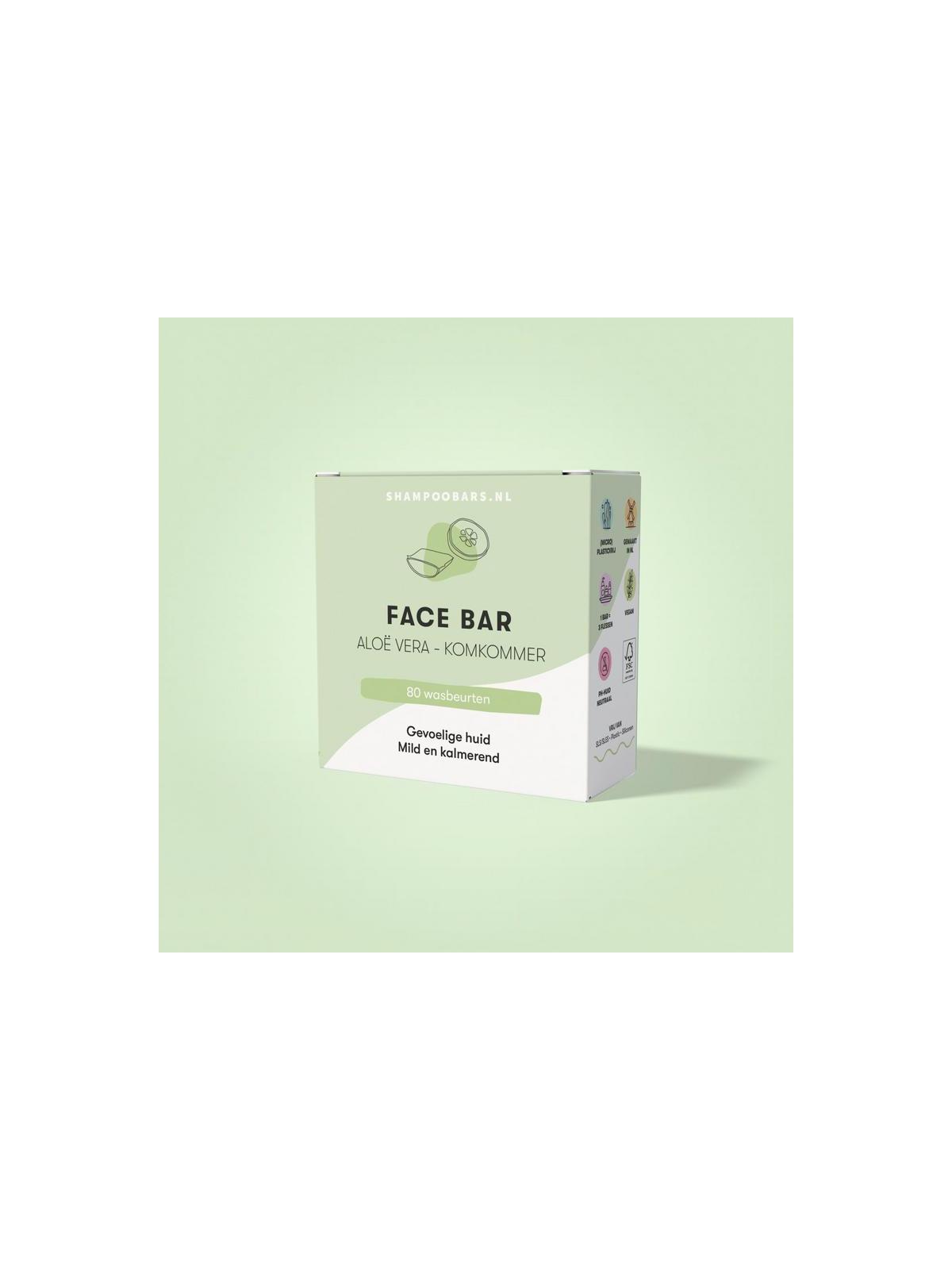 Shampoobars Face bar aloe vera & komkommer