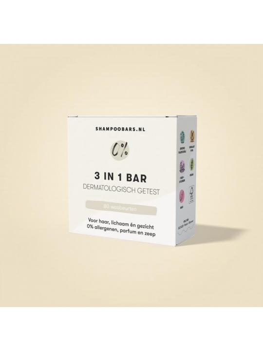 Shampoobars 2 in 1 0% bar neutraal