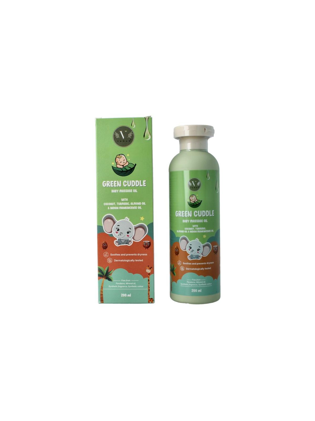 Vanan Green cuddle baby massageolie